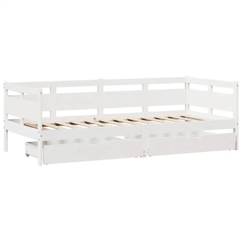 2-in-1 Slaapbank met lades in massief grenenhout met rustieke charme - Bedden & bedframes