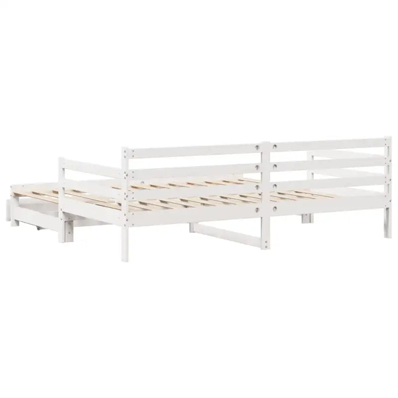 2-in-1 slaapbank met onderschuifbed van massief grenenhout - Bedden & bedframes
