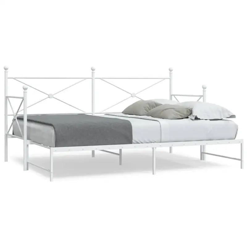 2-in-1 Slaapbank met onderschuifbed voor optimale afmetingen bed - Wit / 90 x 200 cm / met onderschuifbed - Bedden &