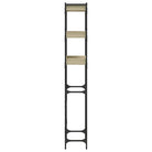 3-laags opbergrek voor wasmachines met bewerkt hout en verstelbare poten - Accessoires voor wasmachines & drogers