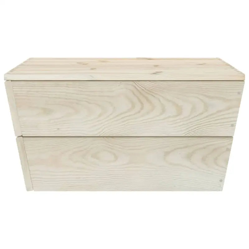 6-delige tuinset van geïmpregneerd vurenhout met tafel en hocker - Tuinsets