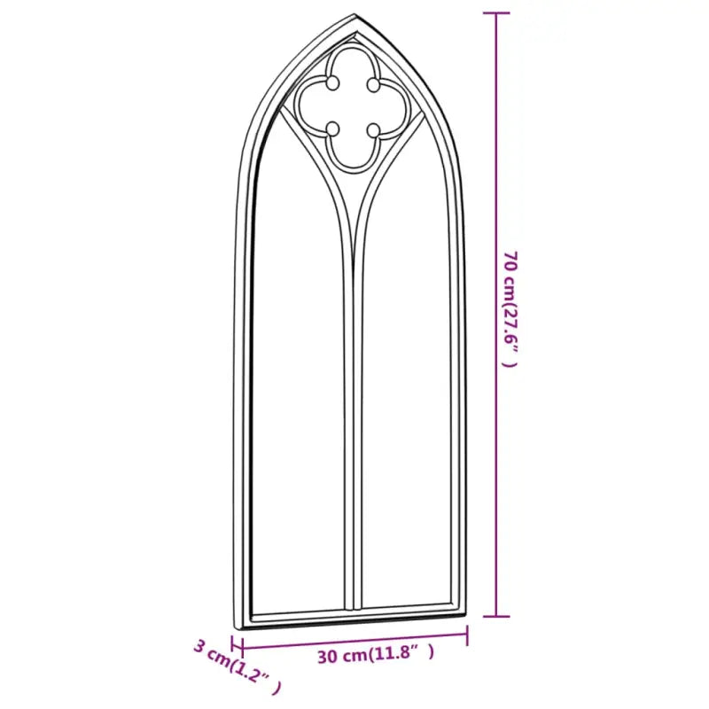 Antieke interieurspiegel voor donkere hoeken met roestige uitstraling - Spiegels