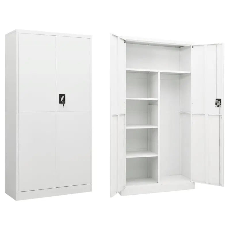 Archiefkast met industrieel design voor kamer of kantoor - Wit / 1 - Archiefkasten