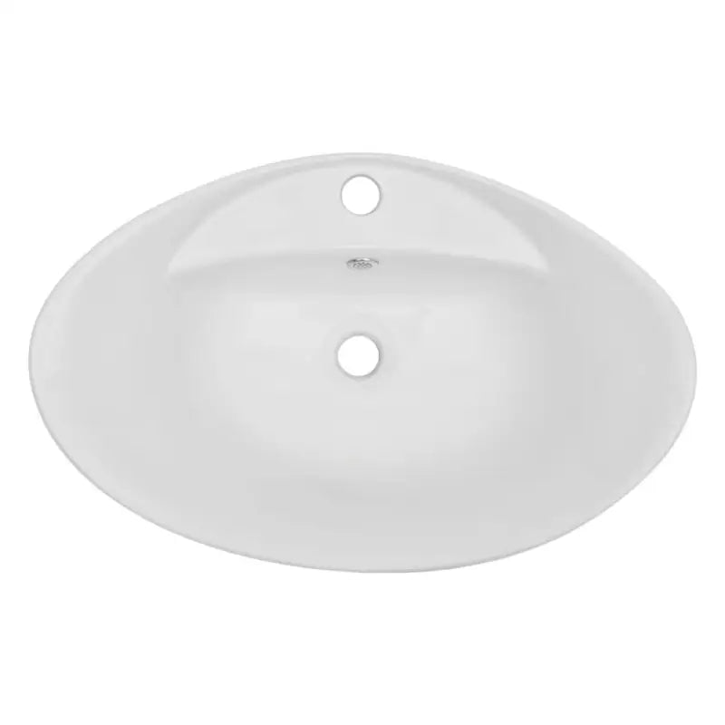 Badkamermeubelset met ovale keramische wastafel en praktische afmetingen - Badkamermeubelsets