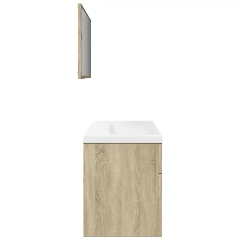 Badkamermeubelset van bewerkt hout met duurzame en vochtbestendige afwerking - Badkamermeubelsets