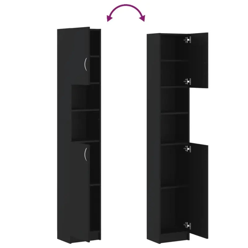 Badkamermeubelsets met bewerkt hout en open schappen voor extra opbergruimte - Badkamermeubelsets