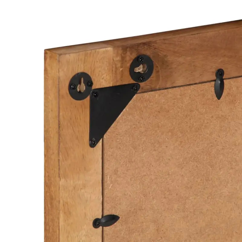 Badkamerspiegel van massief mangohout met unieke houtnerven - Spiegels