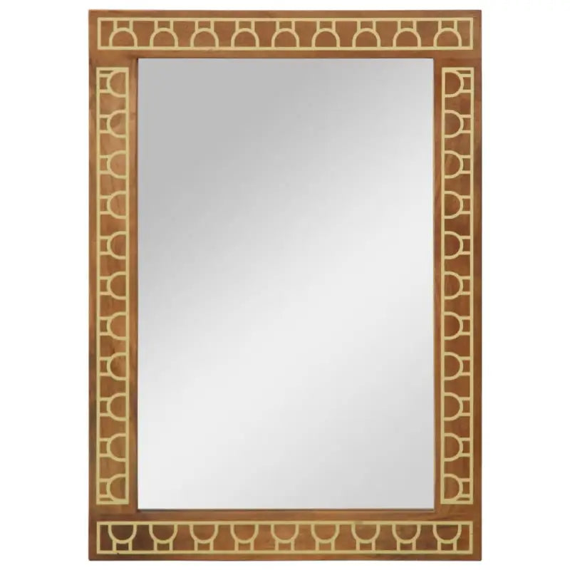 Badkamerspiegel van massief mangohout met unieke houtnerven - Spiegels