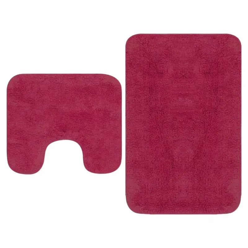 Badmatten set met anti-slip onderkant voor luxe badkameruitstraling levering bevat - Fuchsia / 1 - Badmatten