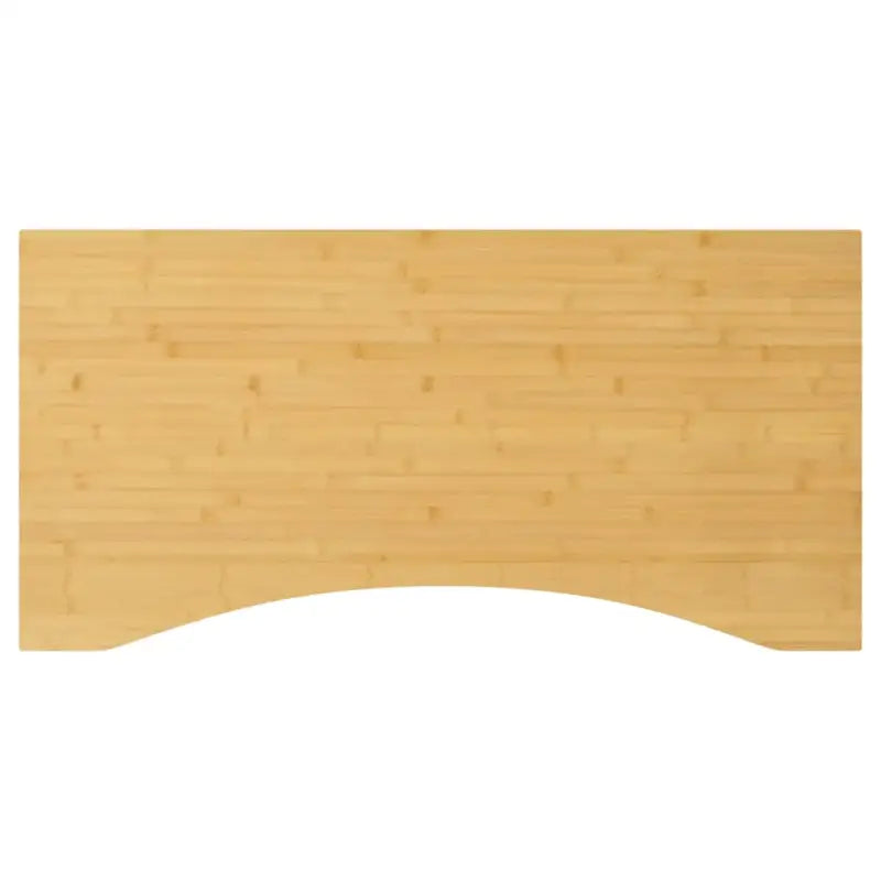 Bamboe bureaublad met gebogen rand en gelakte afwerking - 100 x 50 x 2.5 cm / Gebogen - Onderdelen en accessoires
