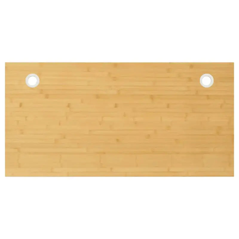 Bamboe bureaublad met gebogen rand en gelakte afwerking - 100 x 50 x 4 cm / Recht - Onderdelen en accessoires