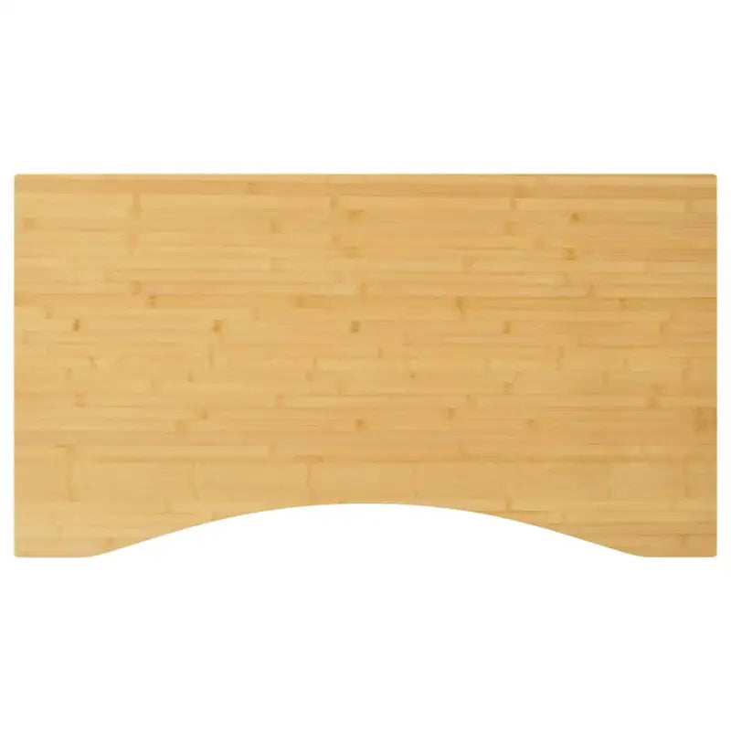 Bamboe bureaublad met gebogen rand en gelakte afwerking - 110 x 60 x 2.5 cm / Gebogen - Onderdelen en accessoires