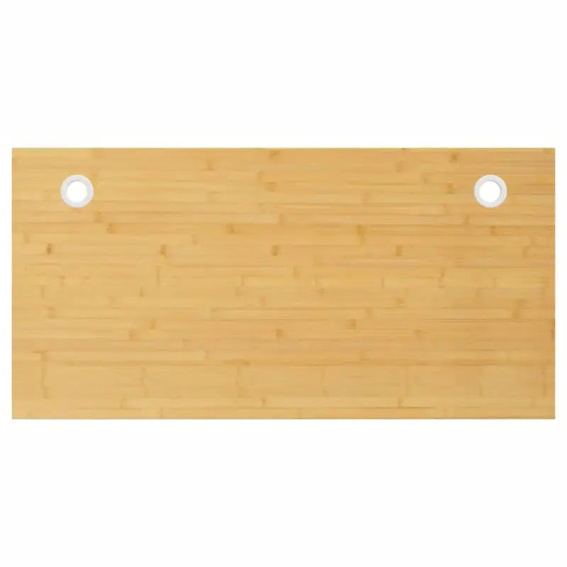 Bamboe bureaublad met gebogen rand en gelakte afwerking - 80 x 40 x 1.5 cm / Recht - Onderdelen en accessoires
