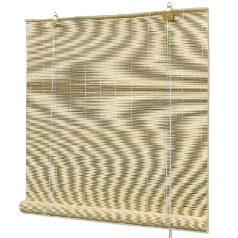 Bamboe rolgordijn voor jonge kinderen met privacy en lichtinlaat - Beige / 120 x 160 cm - Jaloezieën & rolgordijnen