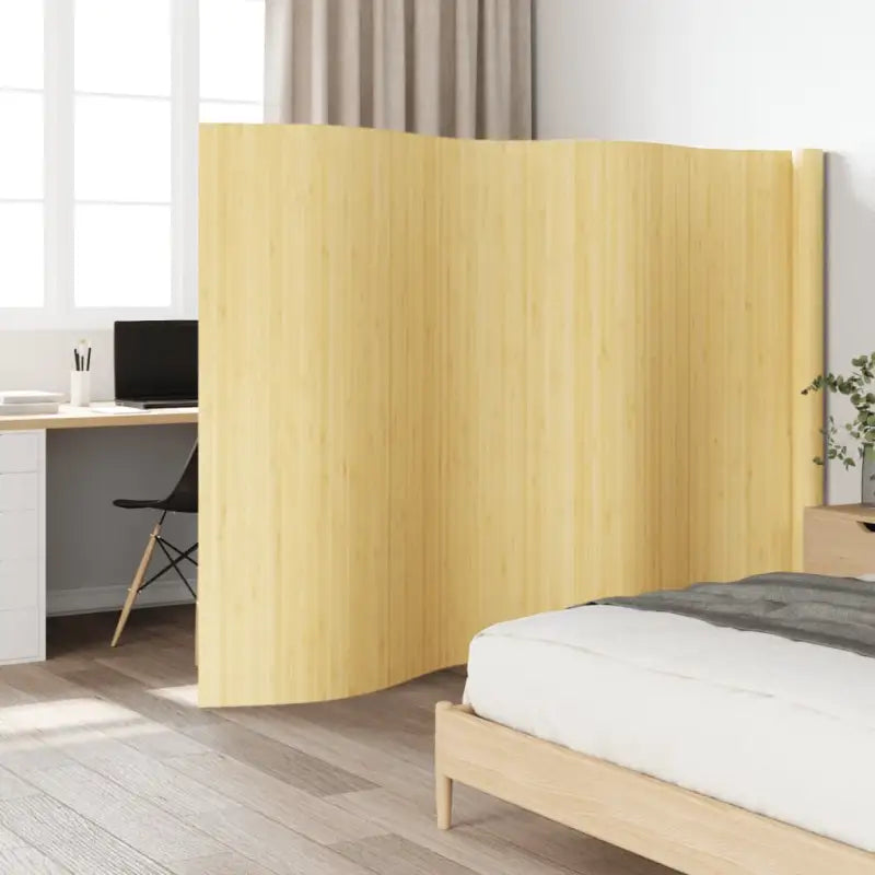 Bamboe scheidingswand voor privacy en natuurlijke stijl - Lichtbruin / 600 x 165 cm - Kamerschermen