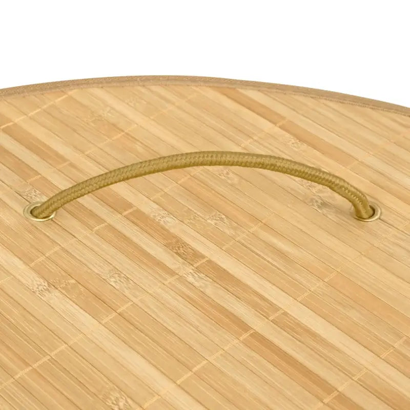 Bamboe wasmand met grote inhoud en geweven stof voor elk interieur - Lichtbruin / 1 - Wasmanden