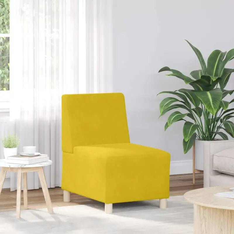 Banken fauteuil met multiplex frame voor comfort en stijlvolle ontspanning - Geel - Banken