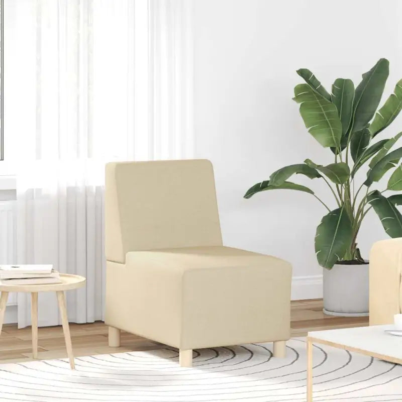 Banken fauteuil met multiplex frame voor ultiem comfort en stijl - Crème - Banken