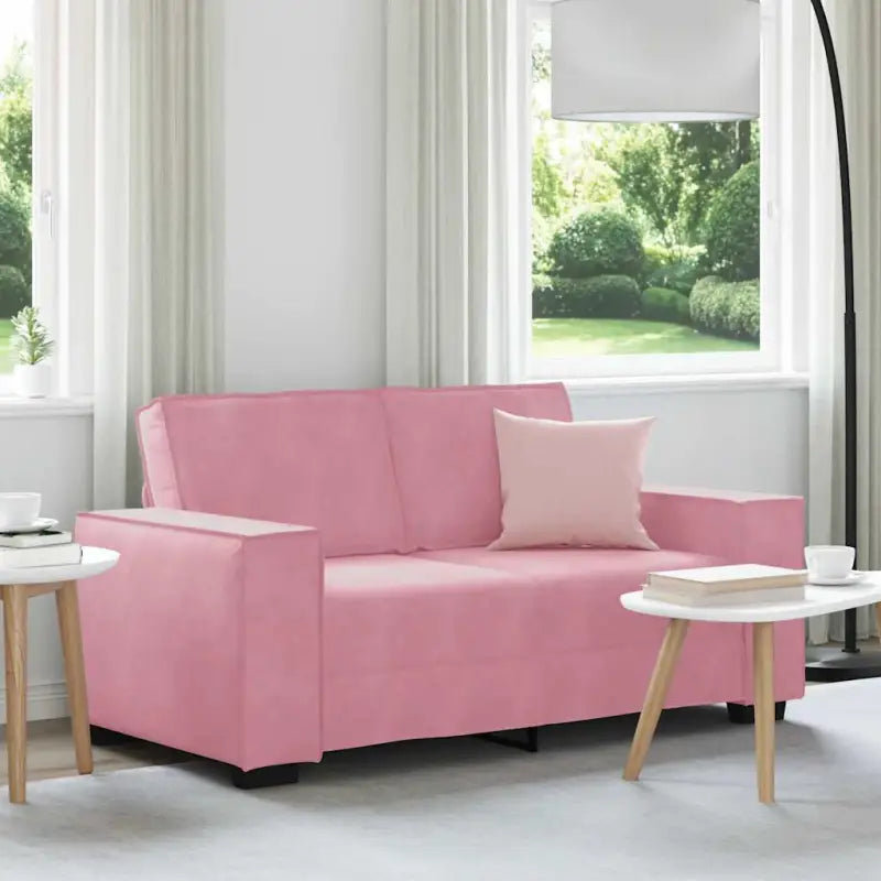 Banken met brede armleuningen voor gezelligheid en stijl in huis - Roze / 120 cm - Banken