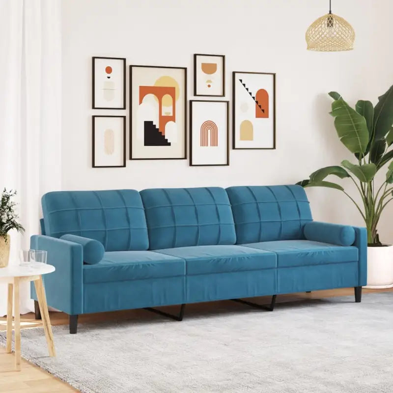 Banken met comfortabel materiaal vulling voor gezellige momenten - Blauw / 210 cm - Banken