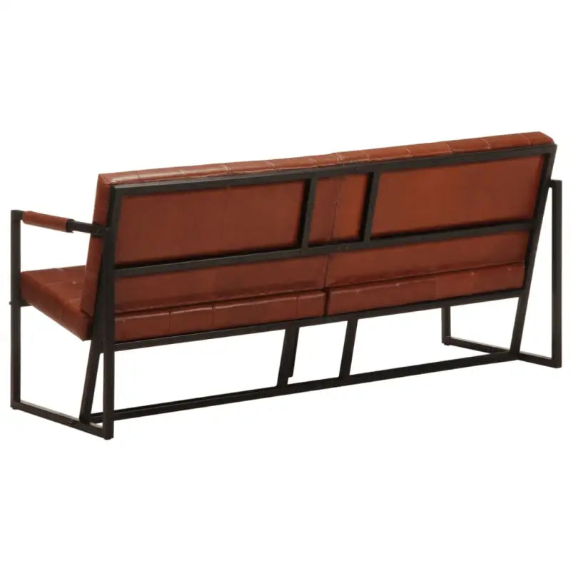 Banken met echt geitenleer voor een warm en vintage interieur - Bruin / Driezitsbank - Banken