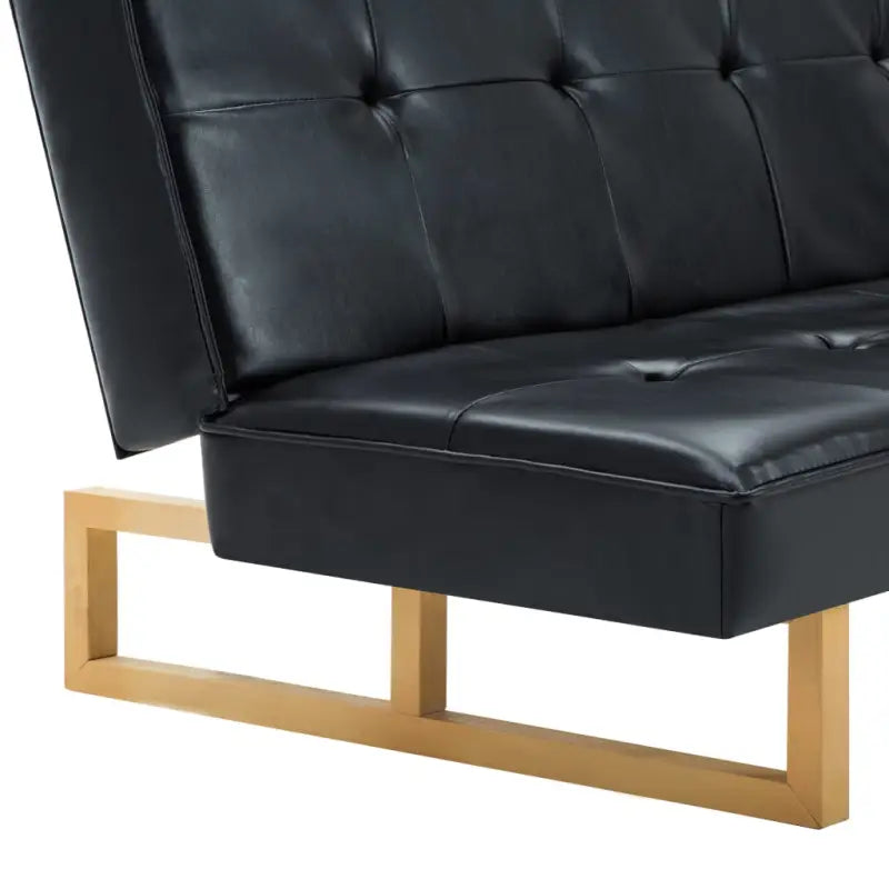 Banken met houten frame voor dagelijks gebruik en logeerbed - Zwart - Banken