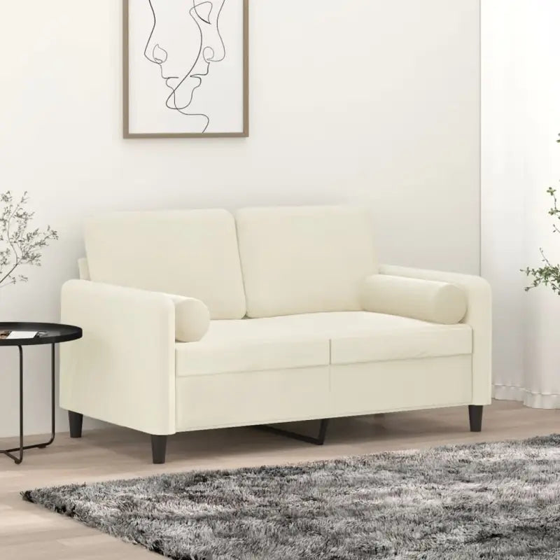 Banken met moderne uitstraling en comfortabele materiaal vulling - Crème / 120 cm - Banken