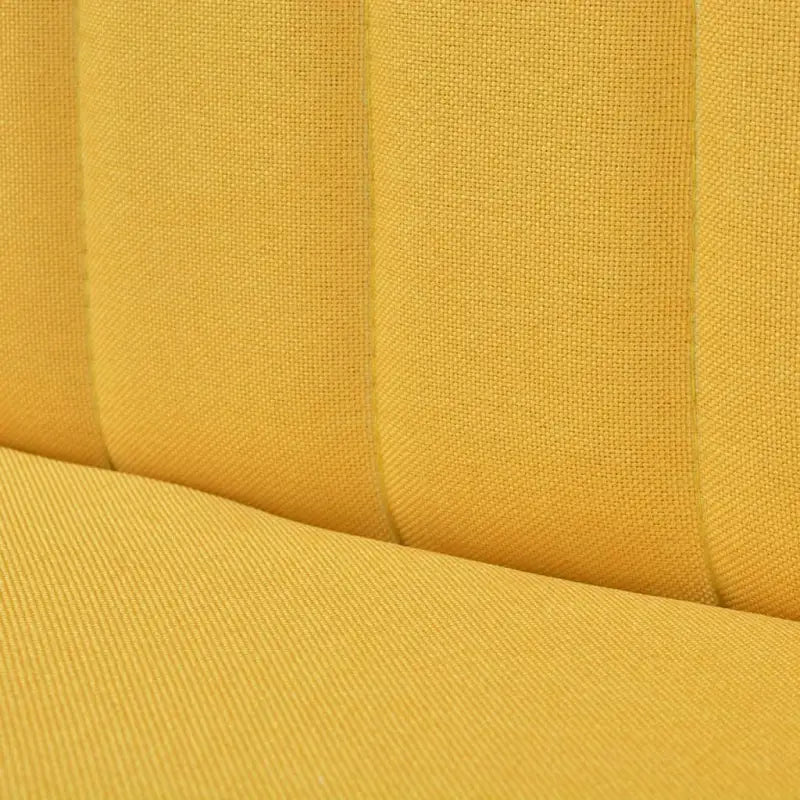 Banken met stoffen bekleding en houten frame voor een modern interieur - Geel - Banken