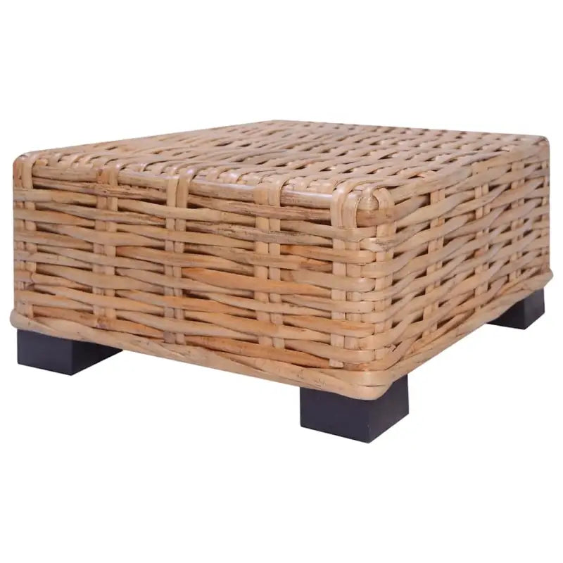Banken set met natuurlijk rattan voor woonkamer of serre levering bevat - 3x hoek + 3x midden + voetensteun + Tafel