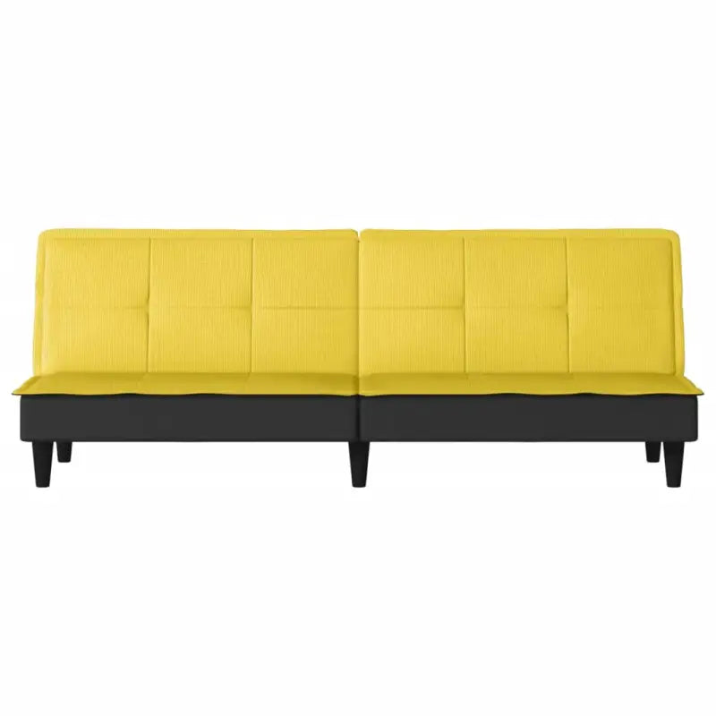 Banken slaapbank met comfortabele zit en stevige stof en totale afmetingen - Geel - Banken