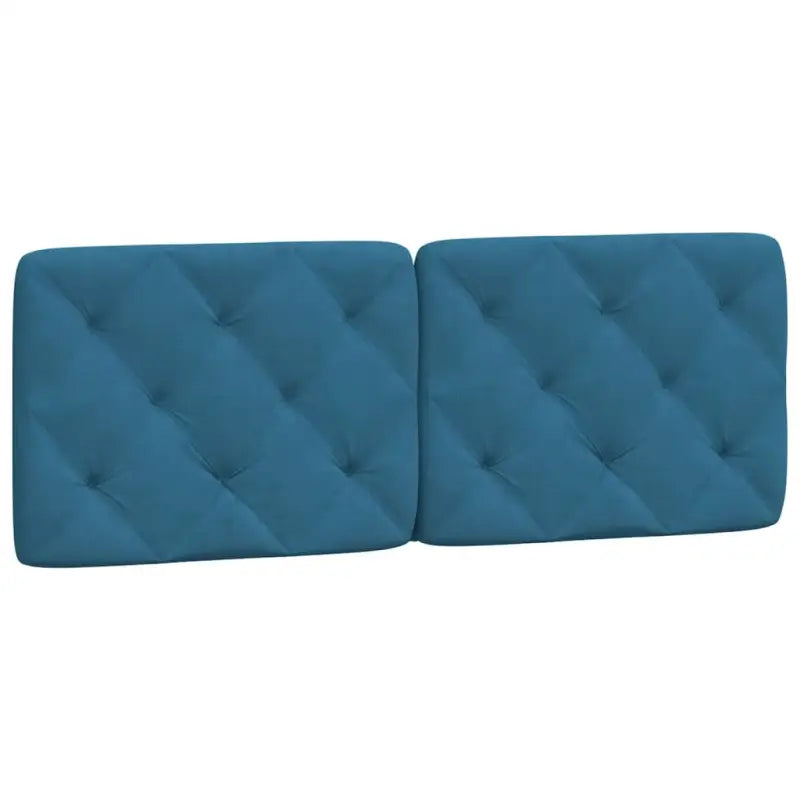 Bed met multiplex lattenbodem en 22d PU-schuim in blauw materiaal - Bedden & bedframes