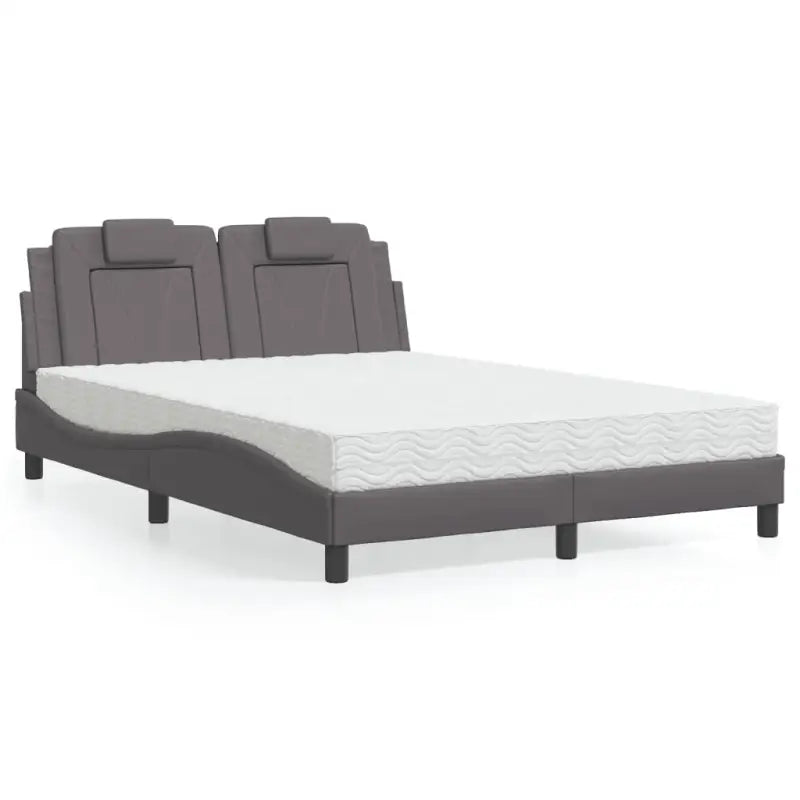 Bed met multiplex lattenbodem en 22d pu-schuim voor optimaal comfort - Grijs / 120 x 200 cm - Bedden & bedframes