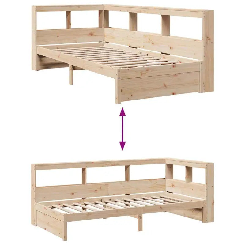 Bedden en bedframes met massief grenenhout en optimale totale afmetingen - Bedden & bedframes