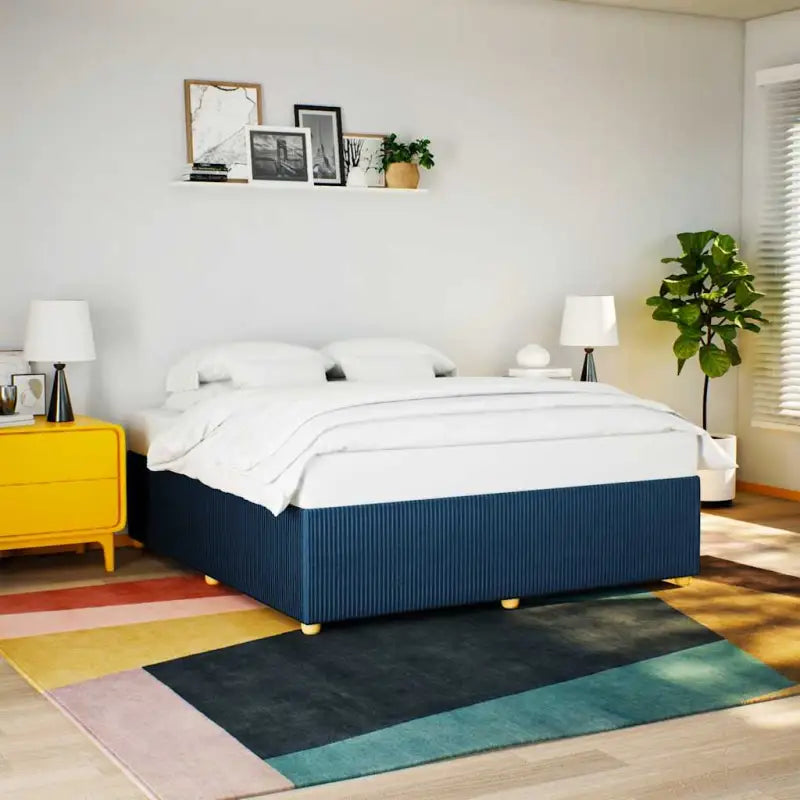 Bedframe met ademend vermogen voor een comfortabele nachtrust - Blauw / 200 x 200 cm - Bedden & bedframes