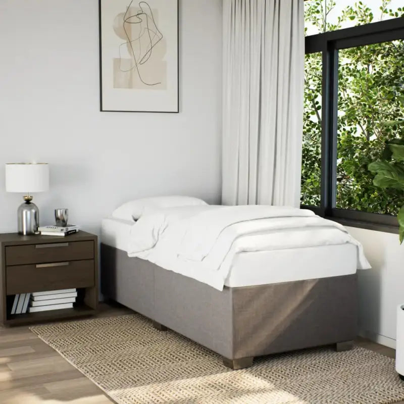 Bedframe met ademend vermogen voor een comfortabele nachtrust - Taupe / 100 x 200 cm - Bedden & bedframes