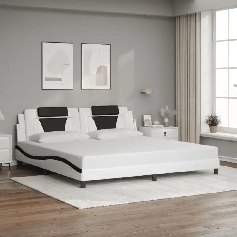 Bedframe met LED-verlichting en multiplex lattenbodem voor comfort - Bedden & bedframes