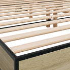 Bedframe met multiplex lattenbodem van bewerkt hout voor stevige slaap - Bedden & bedframes