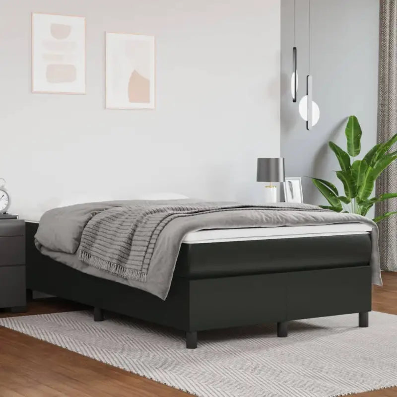 Bedframe met multiplex lattenbodem voor een comfortabele slaapervaring - Zwart / 120 x 200 cm / 35 cm - Bedden &