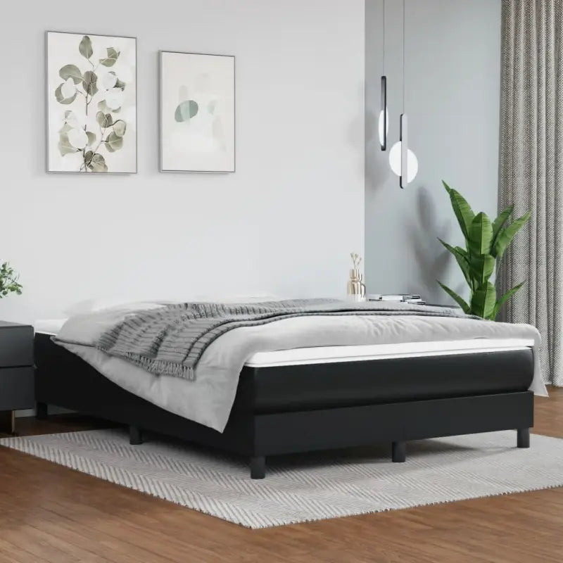 Bedframe met multiplex lattenbodem voor een comfortabele slaapervaring - Zwart / 140 x 200 cm / 25 cm - Bedden &