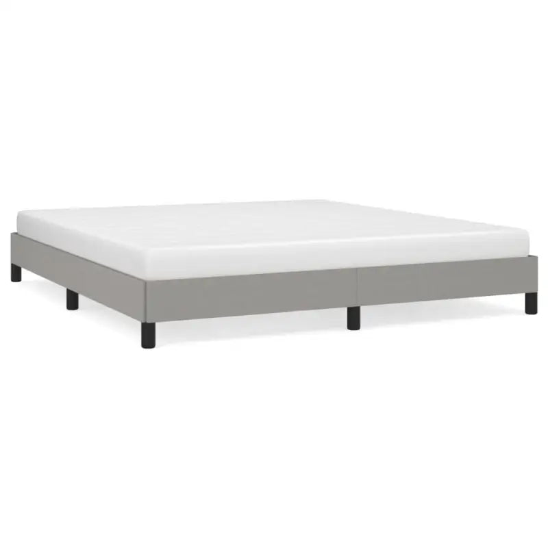 Bedframe met multiplex lattenbodem voor een stevige ademende slaapplaats - Lichtgrijs / 160 x 200 cm / 25 cm - Bedden &