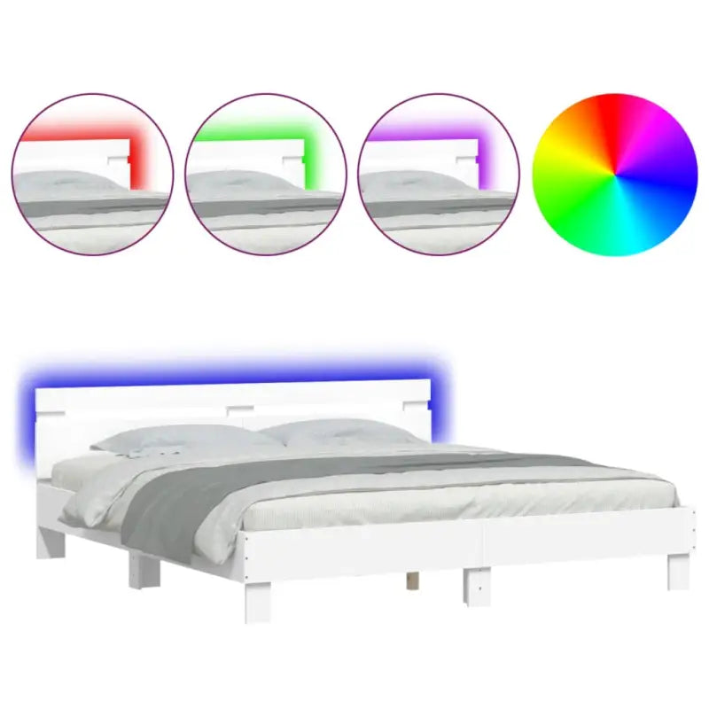 Bedframe met rgb led-verlichting voor een gezellige slaapkamer sfeer - Bedden & bedframes