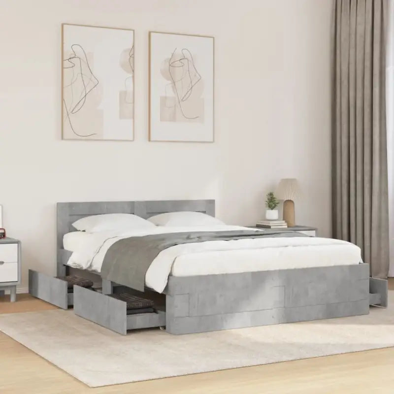 Bedframe van bewerkt hout voor een comfortabele slaapkamer - Bedden & bedframes