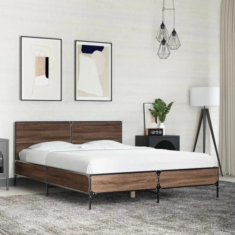 Bedframe van bewerkt hout voor een stabiele en duurzame slaapruimte - Bedden & bedframes