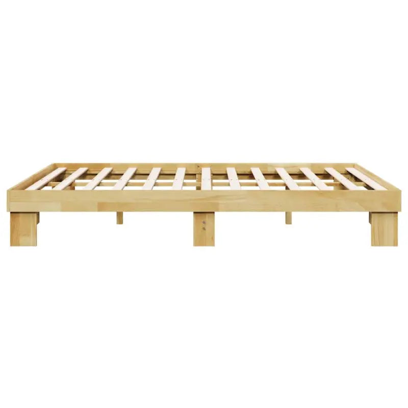 Bedframe van massief eikenhout met extra opbergruimte - Bedden & bedframes