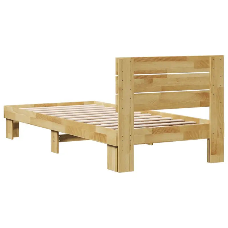Bedframe van massief eikenhout met extra opbergruimte voor een goede nachtrust - Bedden & bedframes