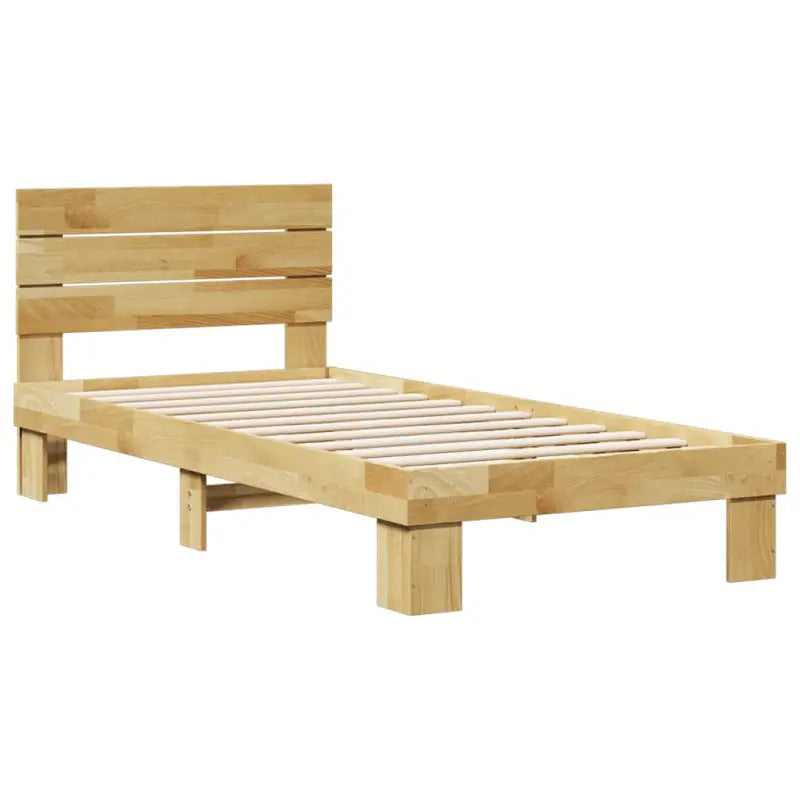 Bedframe van massief eikenhout met extra opbergruimte voor een goede nachtrust - Bedden & bedframes