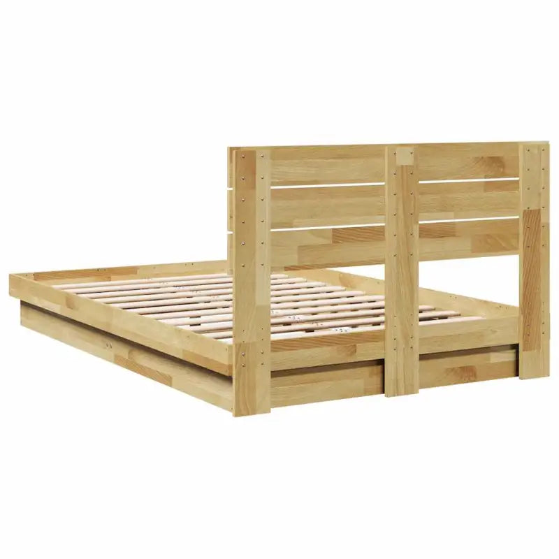 Bedframe van massief eikenhout voor een stabiele en stijlvolle slaapkamer - Bedden & bedframes