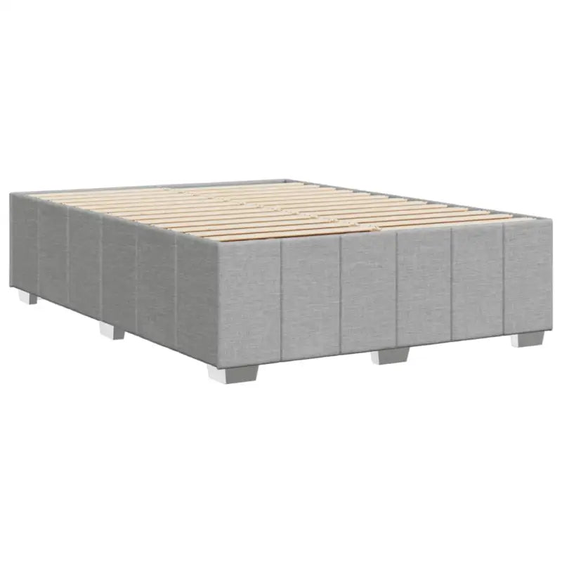 Bedframe van massief grenenhout met ademend vermogen en zacht polyesterweefsel - Bedden & bedframes