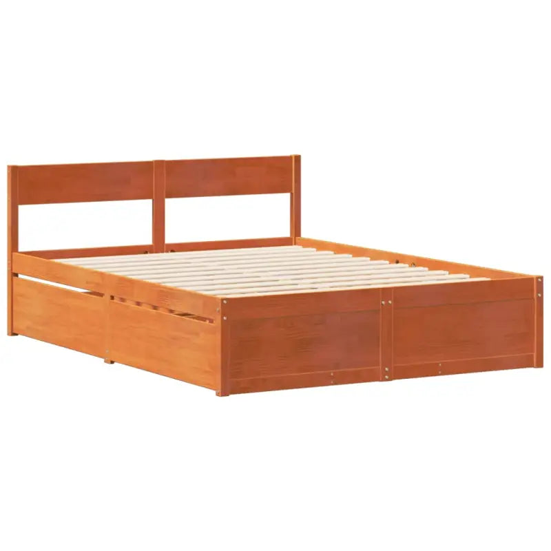 Bedframe van massief grenenhout met opbergruimte voor elke slaapkamer - Bedden & bedframes