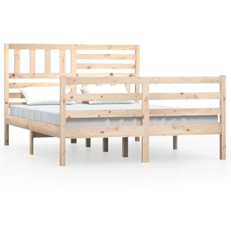 Bedframe van massief grenenhout met tijdloos ontwerp voor slaapkamer - Bedden & bedframes